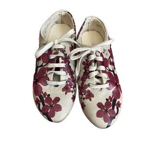 GOBY lace up floral oxfords SIZE 38